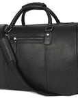 Leather Trolley Bag with Wheels & Ample Storage