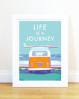 Life is a Journey Vintage Seaside Print
