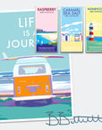 Life is a Journey Vintage Seaside Print