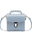 Handmade Leather Sugarcube Handbag - Lilac Grey
