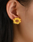 Sun-Kissed Sunflower Bloom Earrings