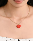 Sweetheart Micro Crochet Pendant Necklace