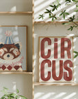 Circus Typography Art Print