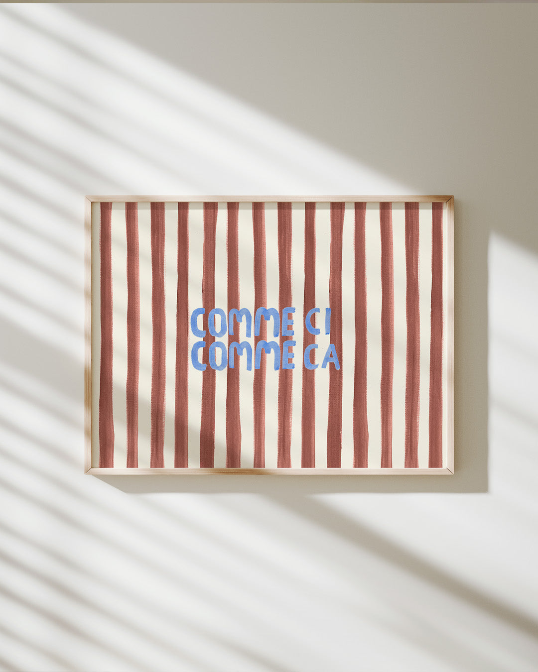 Comme Ci Comme Ca Typography Art Print
