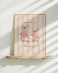 Everlasting Love Bunnies Art Print