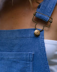 Adult Blue Chunky Cord Dungarees