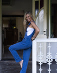 Adult Blue Chunky Cord Dungarees