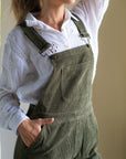 Adult Khaki Chunky Cord Dungarees