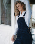 Adult Navy Chunky Cord Dungarees