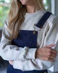 Adult Navy Chunky Cord Dungarees