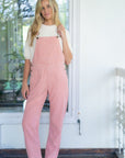 Adult Pink Chunky Cord Dungarees