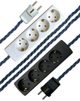 Denim - Lola's Leads EU Fabric Extension Cable