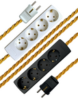 Gold - Lola's Leads EU Fabric Extension Cable