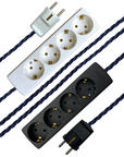 Indigo - Lola's Leads EU Fabric Extension Cable