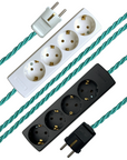 Kingfisher - Lola's Leads EU Fabric Extension Cable