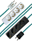 Lagoon - Lola's Leads EU Fabric Extension Cable