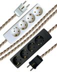 Oatmeal Linen - Lola's Leads EU Fabric Extension Cable