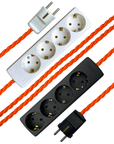 Pumpkin - Lola's Leads EU Fabric Extension Cable