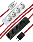 Scarlet - Lola's Leads EU Fabric Extension Cable