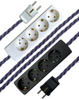 Slate - Lola's Leads EU Fabric Extension Cable