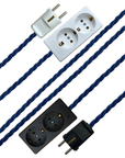 Cobalt - Lola's Leads EU Fabric Extension Cable
