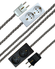 Denim Chevron - Lola's Leads EU Fabric Extension Cable