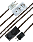 Espresso - Lola's Leads EU Fabric Extension Cable