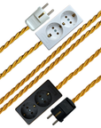 Gold - Lola's Leads EU Fabric Extension Cable