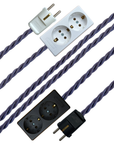 Slate - Lola's Leads EU Fabric Extension Cable