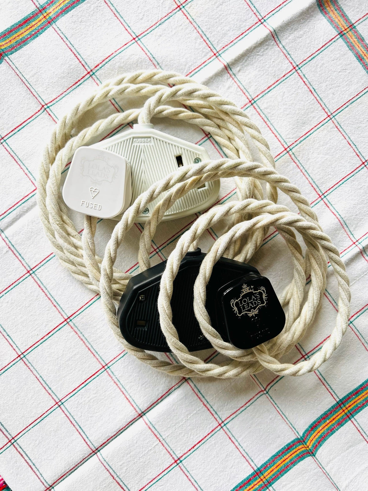 Porridge - Lola's Leads Fabric Extension Cable