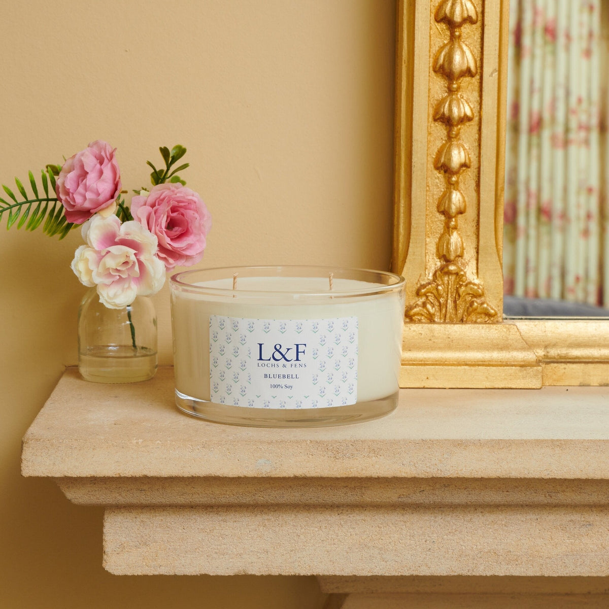 Double wick Soy Candle - Bluebell