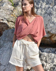 LOTUS Organic Cotton Top in Blush