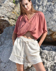 LOTUS Organic Cotton Top in Blush