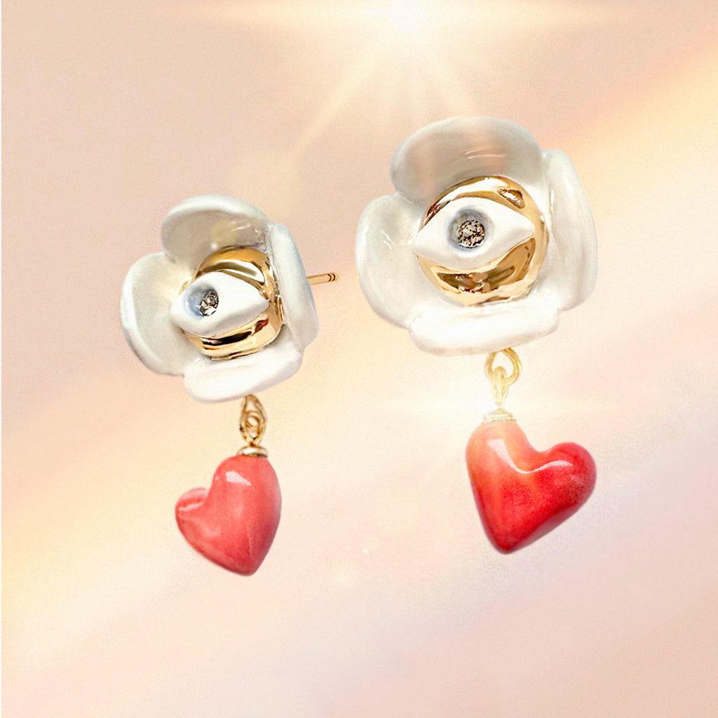 Handmade Eye of Protection Earrings – 24K Gold &amp; Swarovski by SCULP at www.brixbailey.com