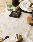 Autumn Acorns Linen Table Runner