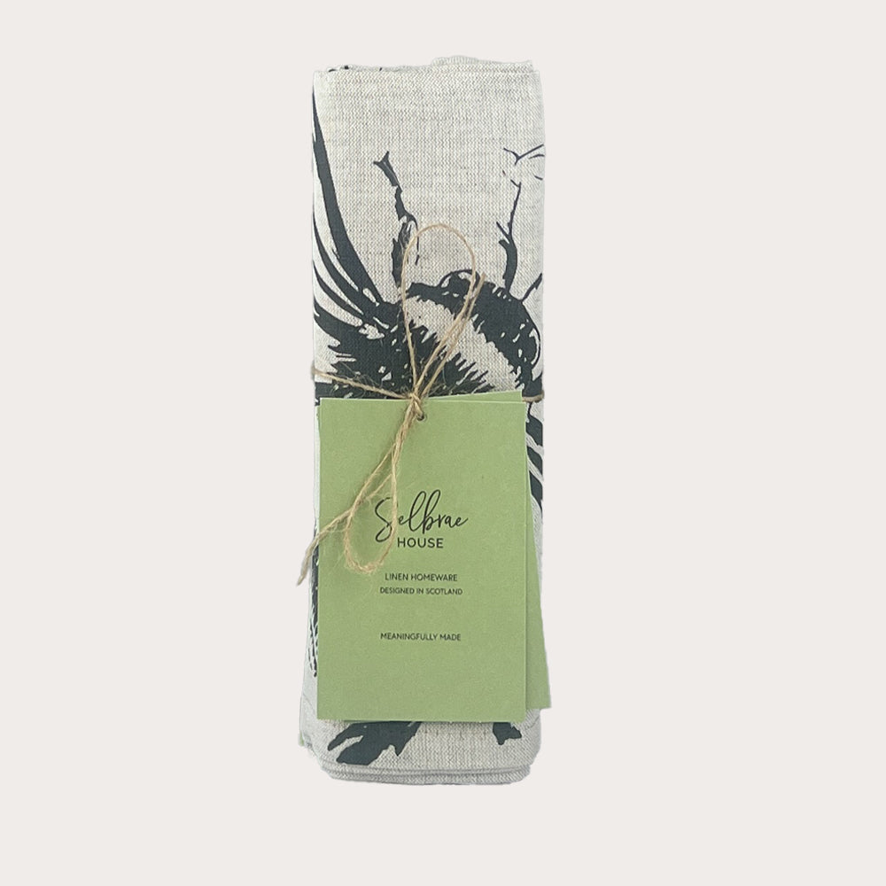 Bee Linen Table Runner