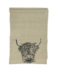 Highland Cow Linen Table Runner