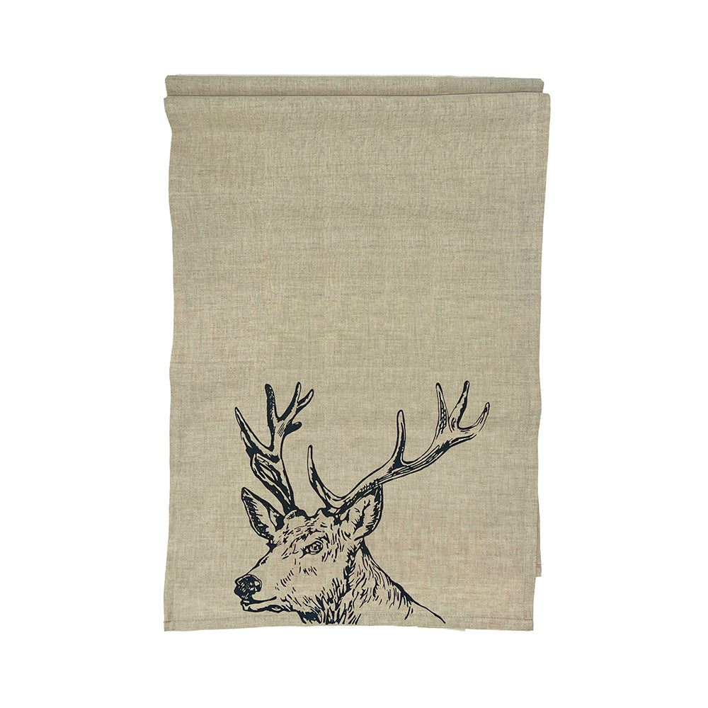 Stag Linen Table Runner