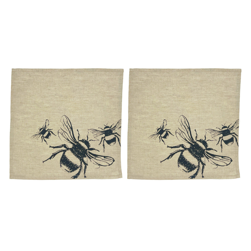 Bee Linen Napkins - Set of 2