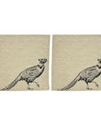 Pheasant Linen Napkins - Set of 2