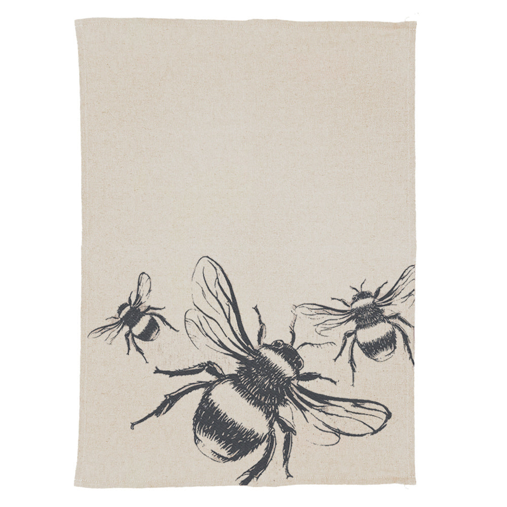 Bee Linen Tea Towel