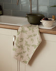 Dragonfly & Flora Linen Tea Towel
