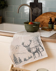 Scenic Stag Linen Tea Towel
