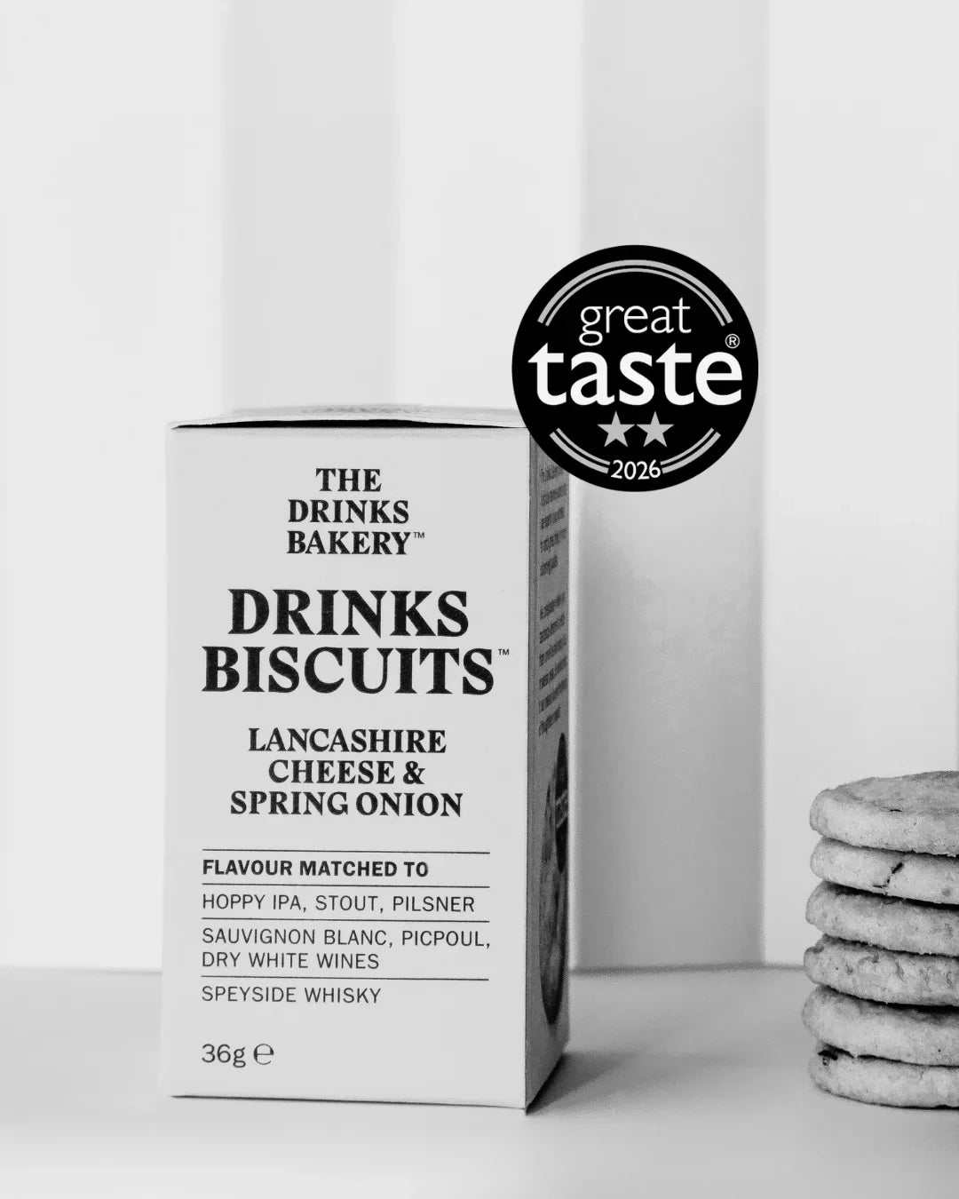 Lancashire Cheese &amp; Spring Onion Drinks Biscuits