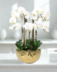 Faux Orchid Centerpiece Arrangement - 24"