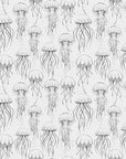 Jellyfish Wallpaper in Monochrome
