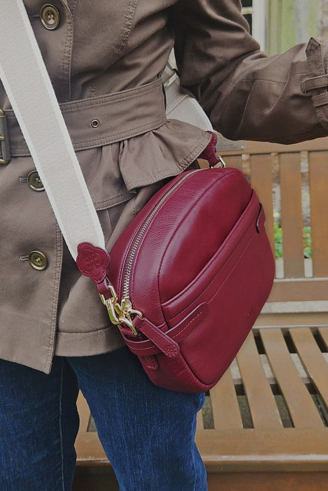 Laura Leather Camera Bag - Handmade by Saddler – Compact, Stylish &amp; Practical