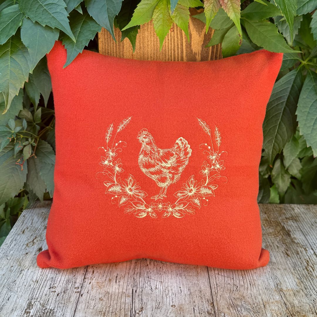 Chicken Laurel Cuddle Cushion