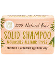Lavender and Geranium 100% Natural Vegan Plastic-free Solid Shampoo