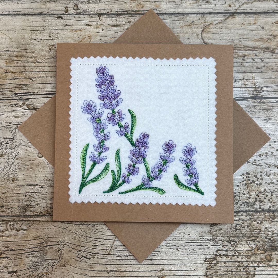 Lavender Floral Card